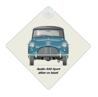 Austin A40 Sport 1950-51 Car Window Hanging Sign